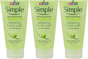 Simple front packaging showing three tubes and label, clear gentle benefit