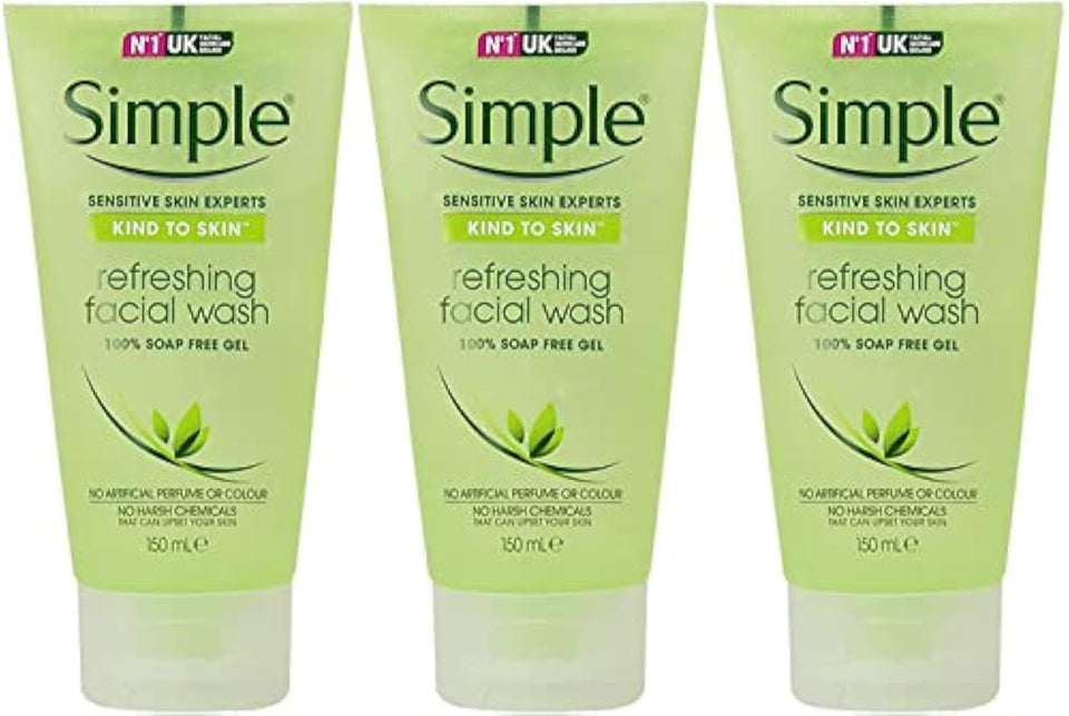 Simple front packaging showing three tubes and label, clear gentle benefit