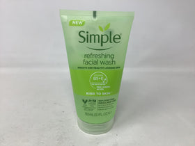 Simple gel texture on palm dispensed from tube, illustrates mild lather