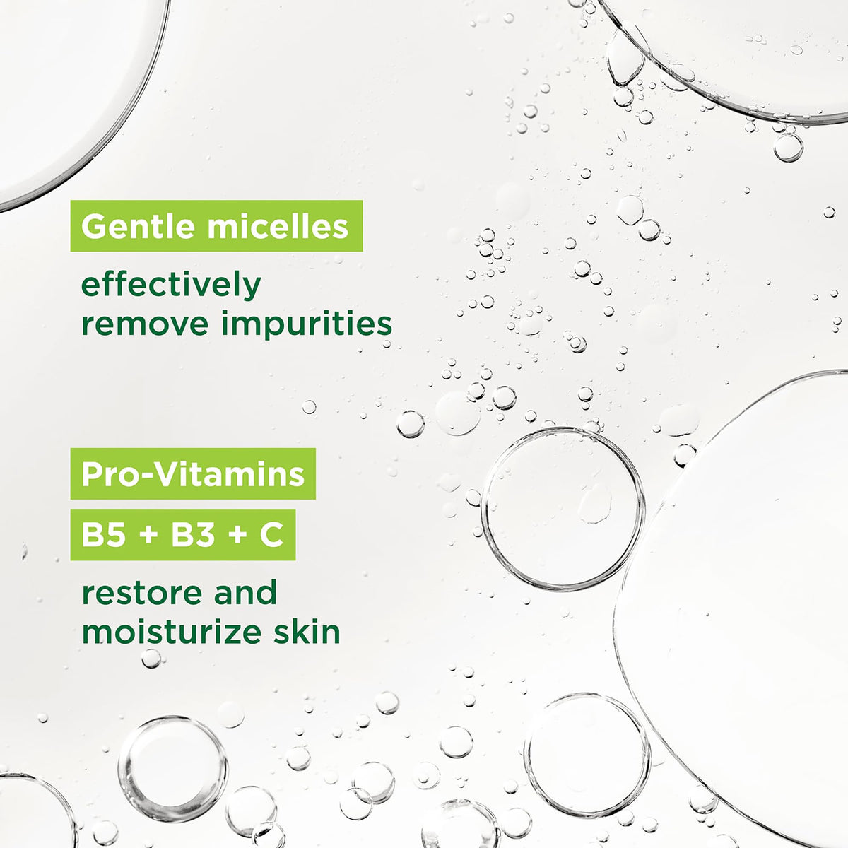 Simple micellar water removing makeup from face, effective gentle cleanse