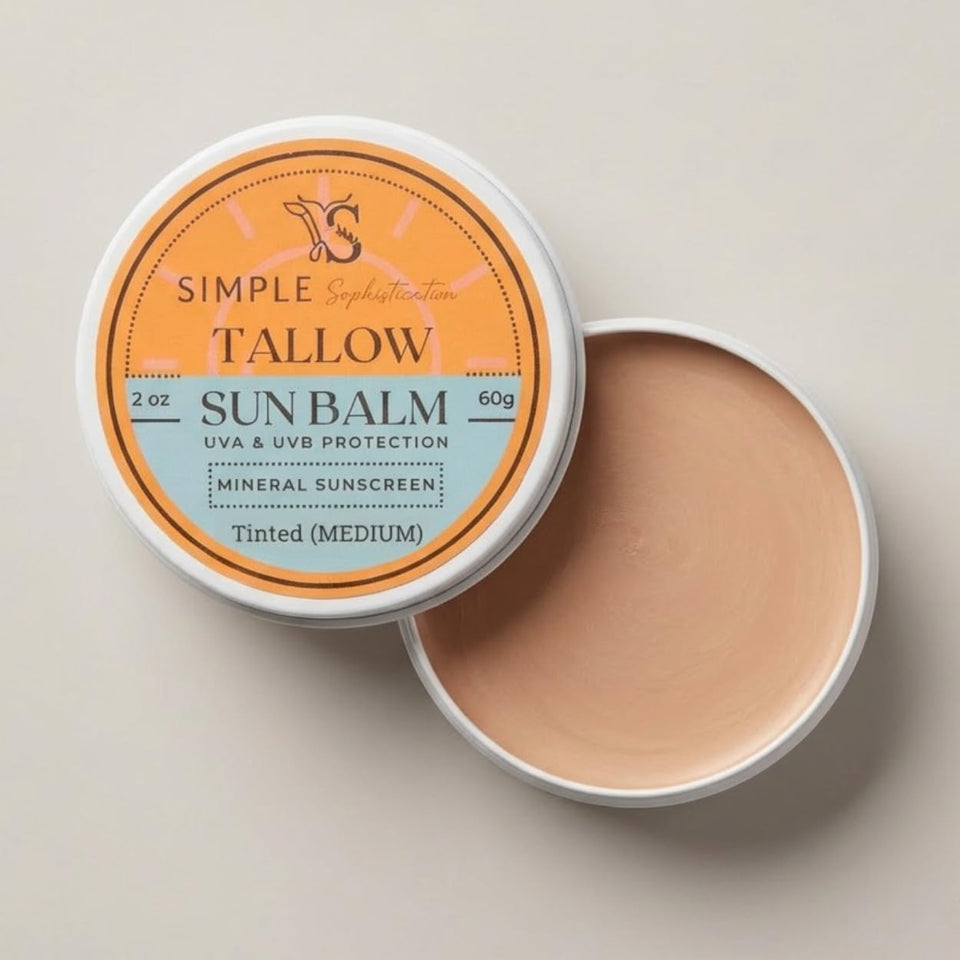 Simple Sophistication front packaging showing SPF 30 and natural ingredients benefit