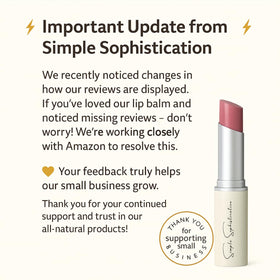 Simple Sophistication close-up of balm texture highlighting rich moisturizing feel
