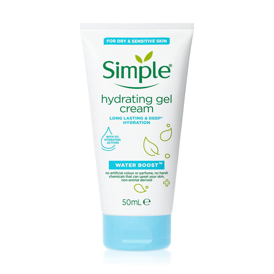 Simple Water Boost front packaging showing clean label and size benefits