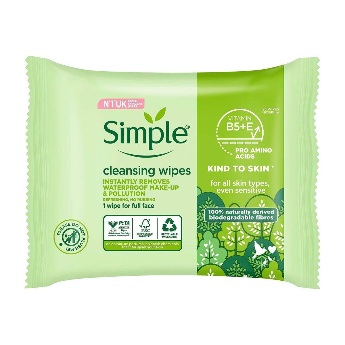 Simple close-up of wipe texture highlighting gentle, soft fibers
