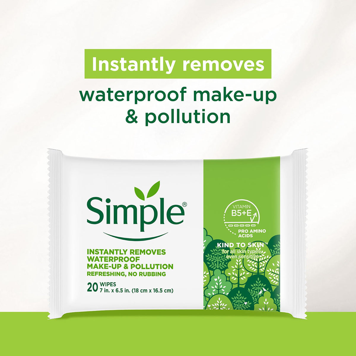 Simple close-up of wipe texture showing softness and gentle touch