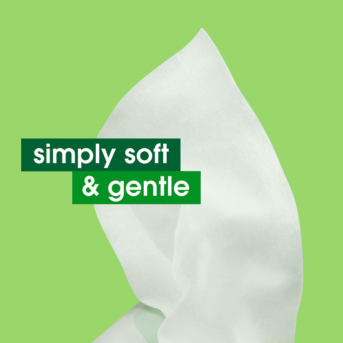 Simple wipe saturated with moisture showcasing hydration benefit