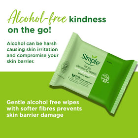 Simple wipe texture close-up showing soft fabric for gentle cleansing benefit