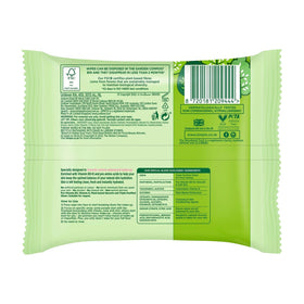 Simple single wipe pulled from pack demonstrating easy dispensing and freshness