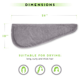 SimpleField turban next to ruler showing 26x10 inch size for scale