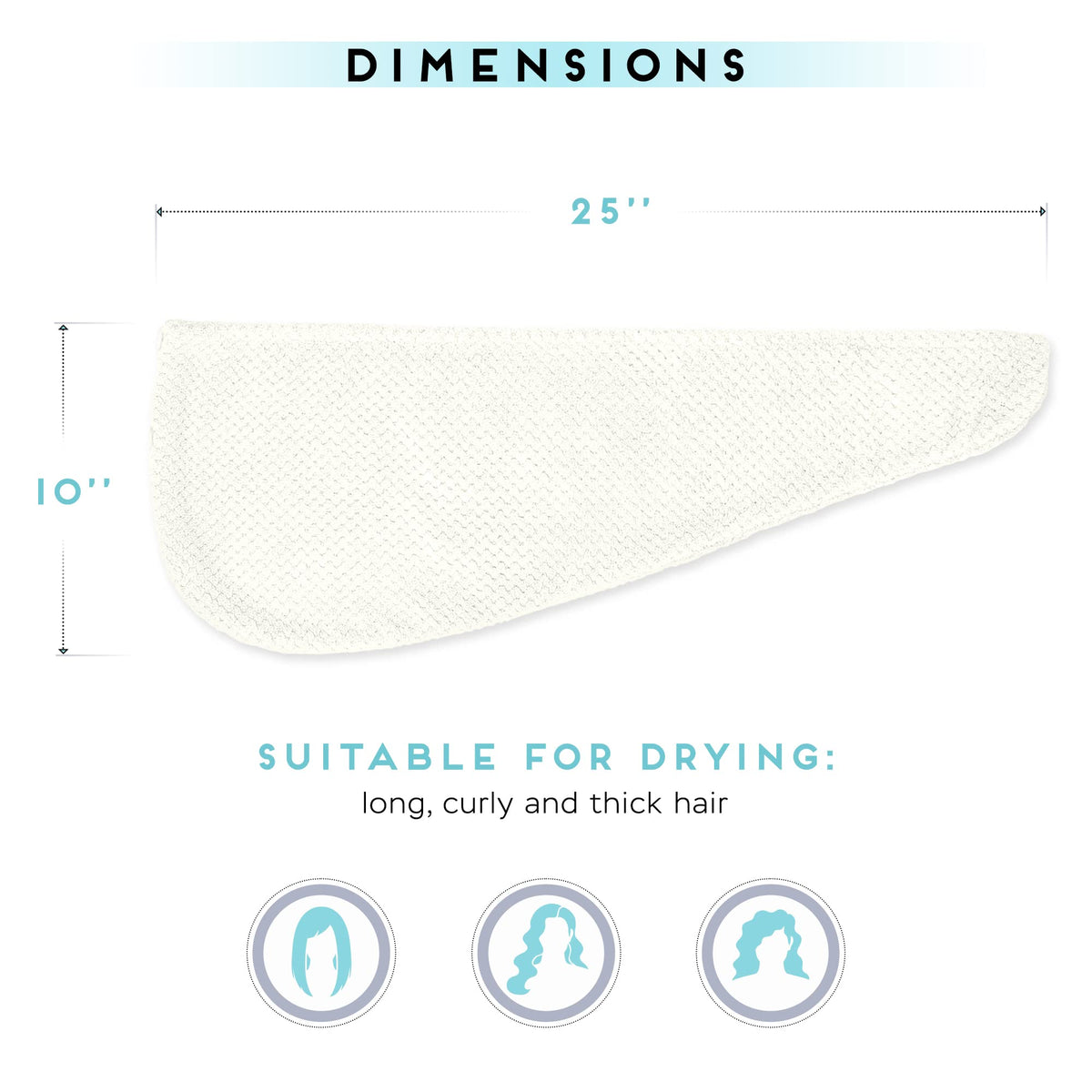 SimpleField towel laid next to ruler showing size and fit benefit