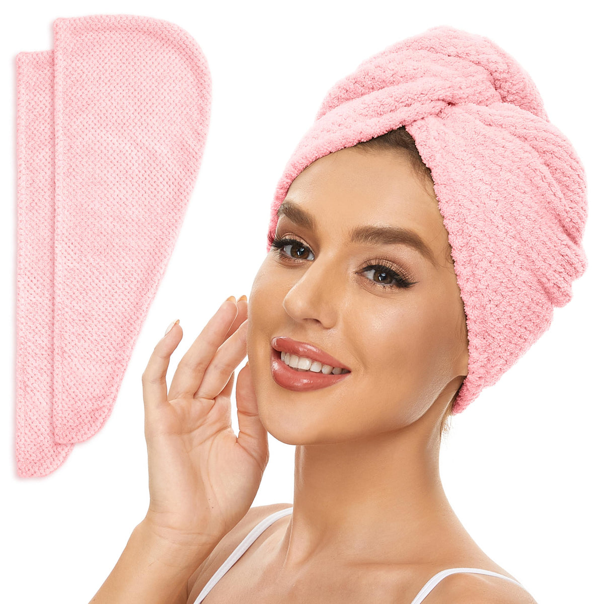 SimpleField turban front view showing secure fit and quick-dry benefit