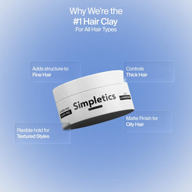 Simpletics before and after hairstyle showing added texture and visible volume