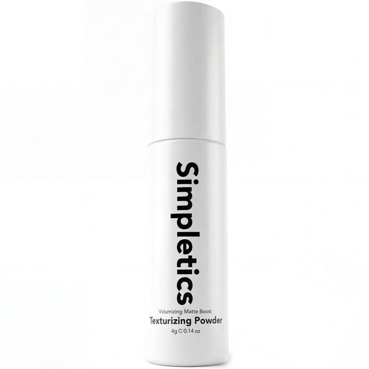 Simpletics product front view showing compact portable design and instant volume benefit