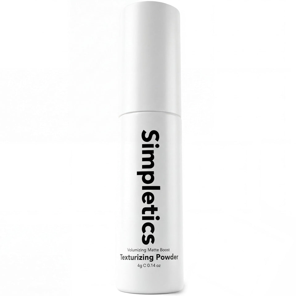 Simpletics product front view showing compact portable design and instant volume benefit