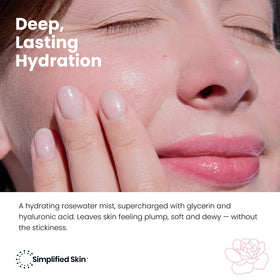 Simplified Skin close-up nozzle emitting ultra-fine mist for fast absorption