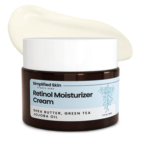 Simplified Skin jar front packaging showing product and benefits