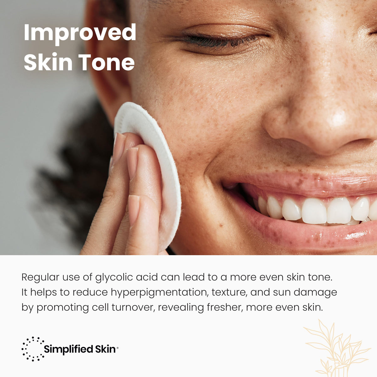 Simplified Skin pouring toner to show thin liquid texture and quick absorption benefit