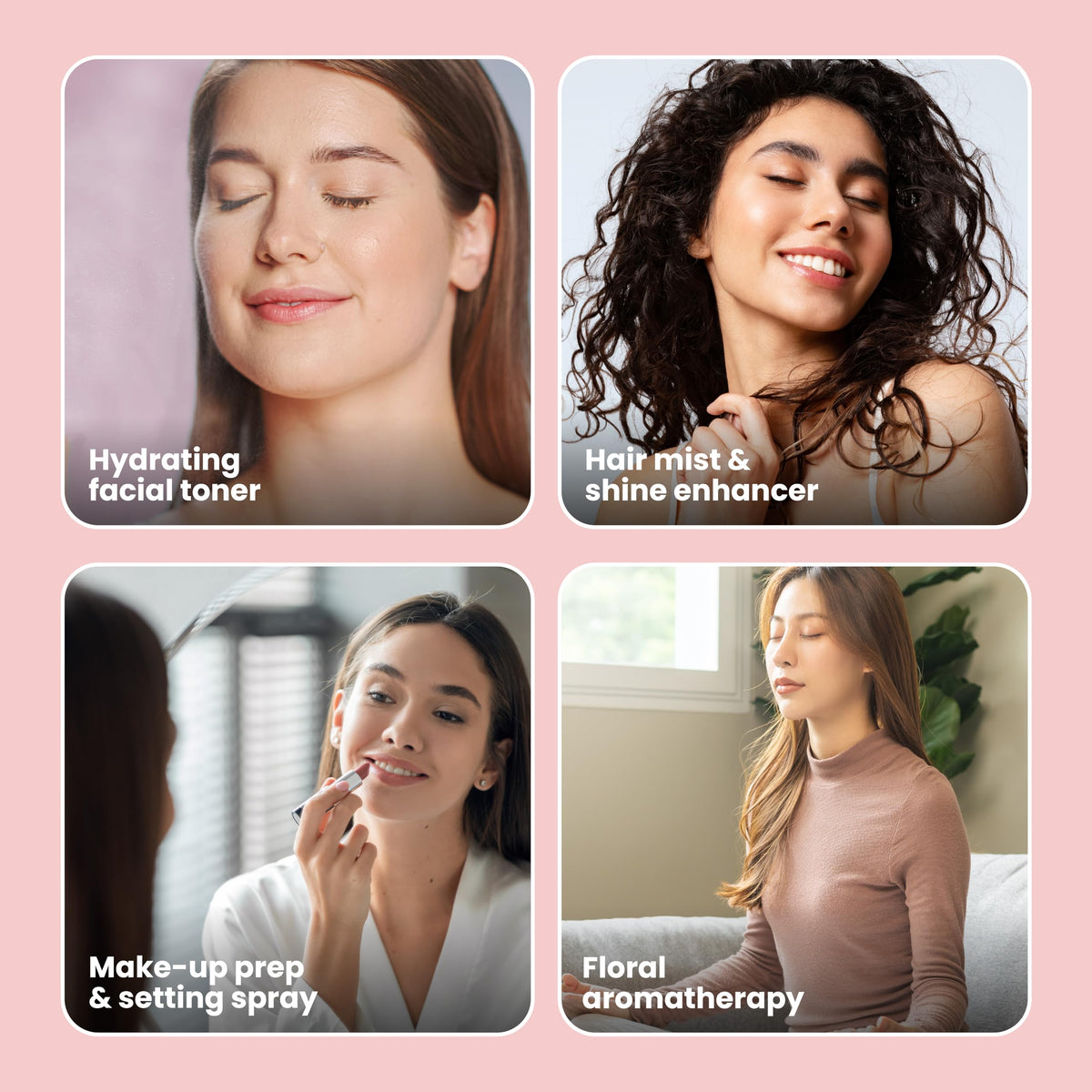 Simplified Skin misting hair to refresh and add subtle fragrance benefit