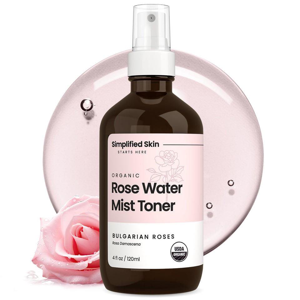Simplified Skin front packaging showing 4 oz bottle and organic label for easy identification