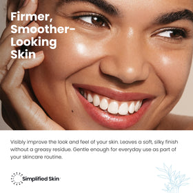 Simplified Skin cream texture closeup highlighting smooth hydration