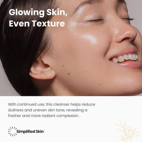 Simplified Skin gel texture close-up highlighting smooth application