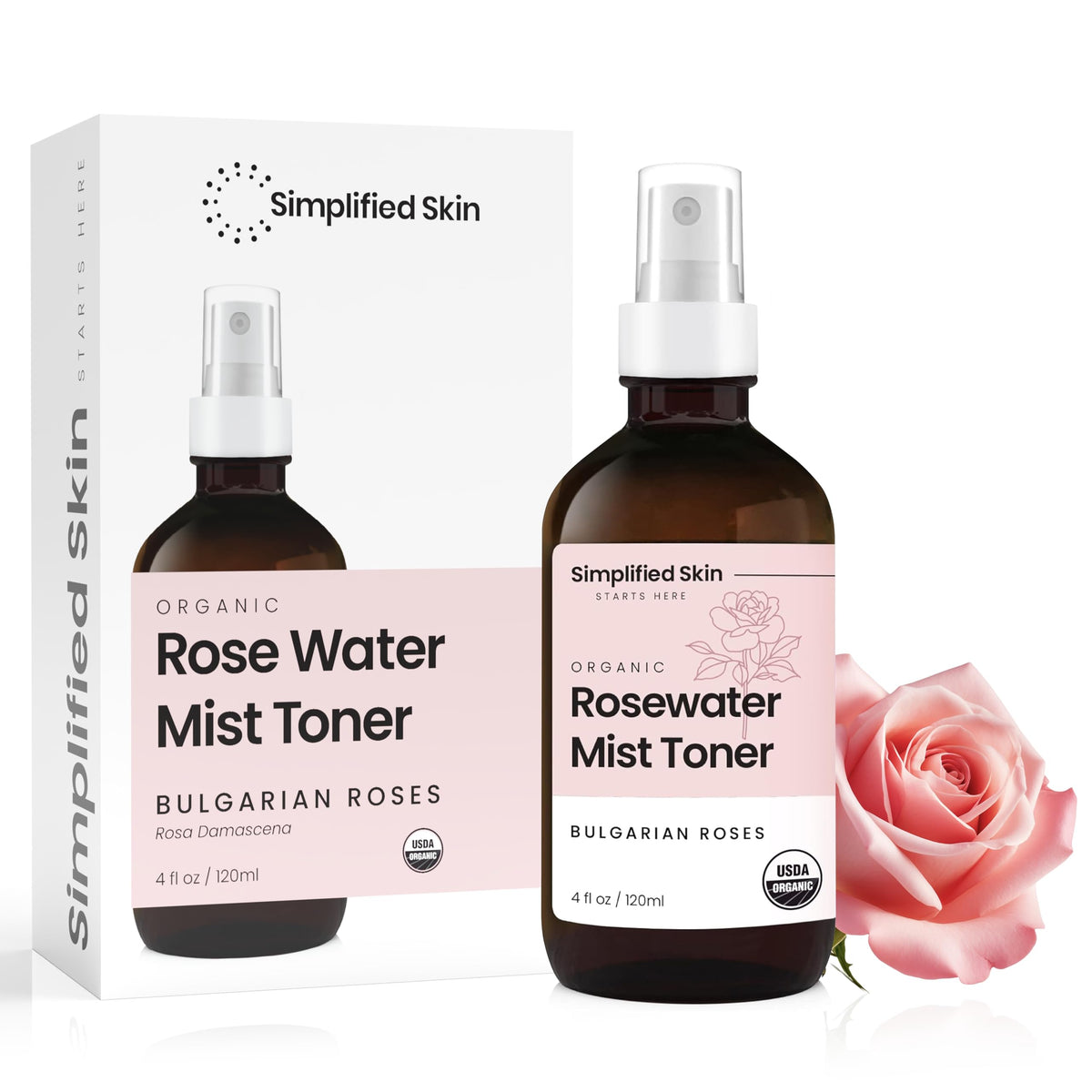 Simplified Skin bottle inside a purse illustrating travel-ready hydration benefit