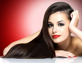 Simply Stylin' applied during styling illustrating frizz control and heat protection