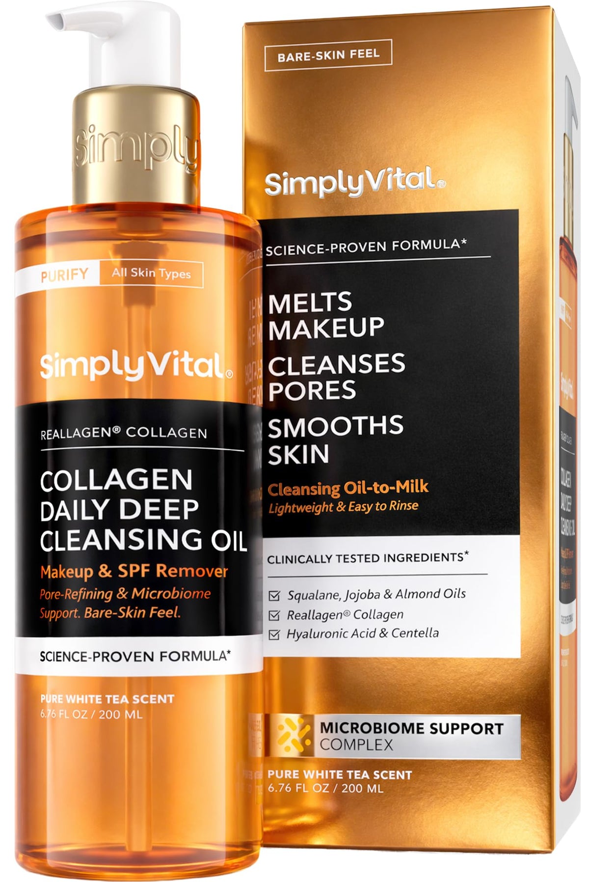 SimplyVital front bottle shot showing label and size, clear branding for purchase clarity