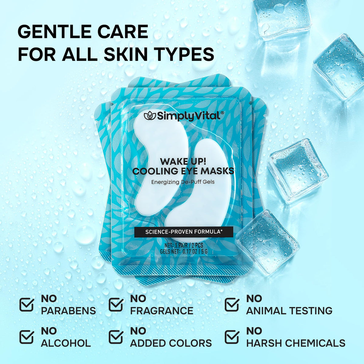 SimplyVital ingredients flatlay with retinol and hyaluronic acid highlighting formula