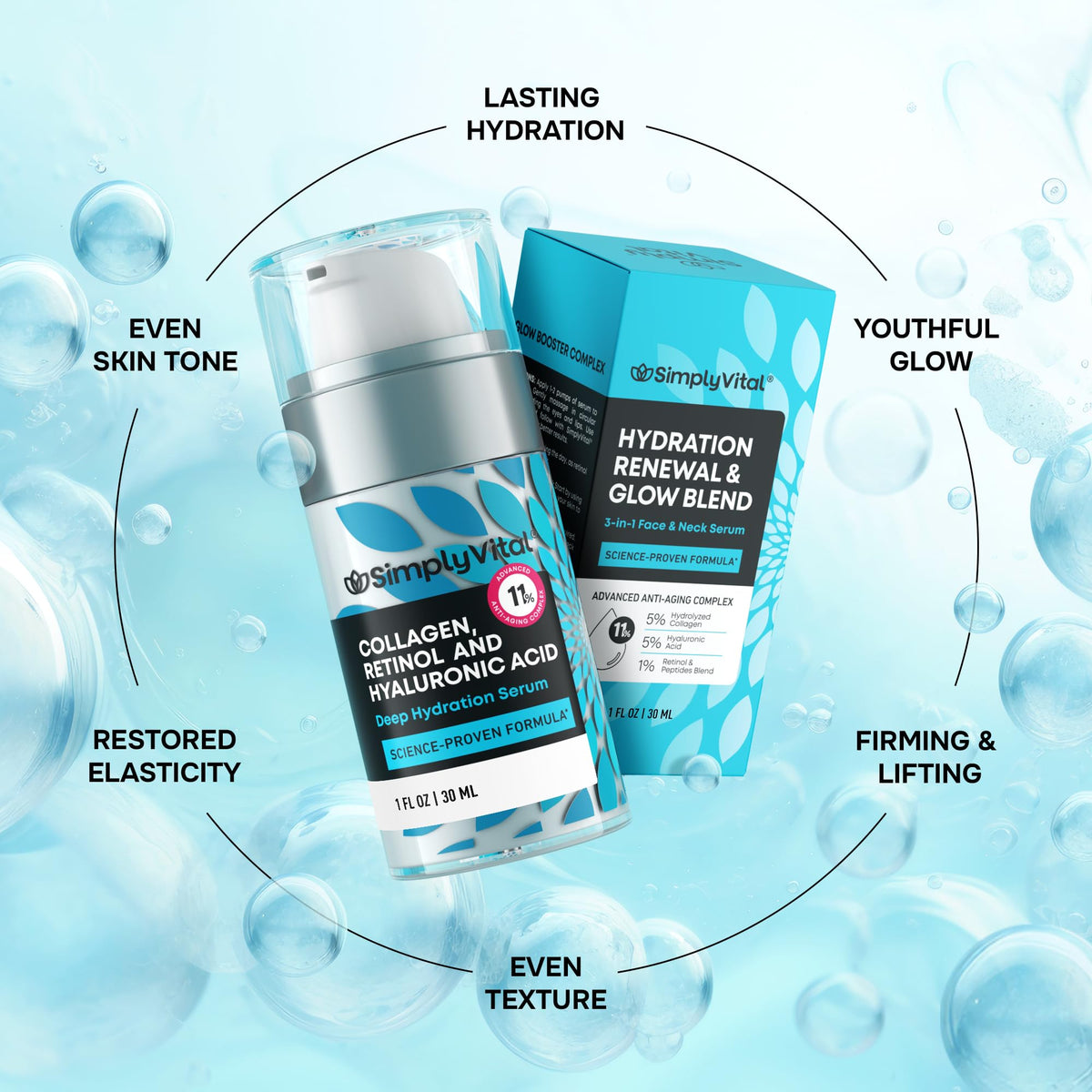 SimplyVital in bathroom routine lifestyle scene conveying daily use benefit