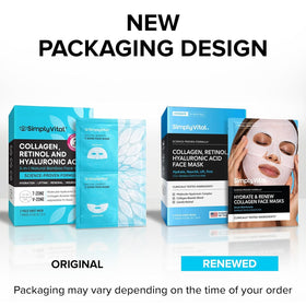 SimplyVital mask on vanity in self-care scene conveying relaxing hydration ritual