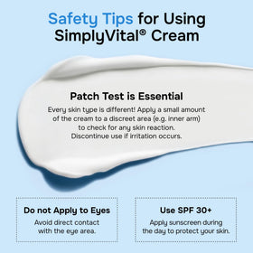 SimplyVital man and woman applying cream demonstrating gender-neutral use