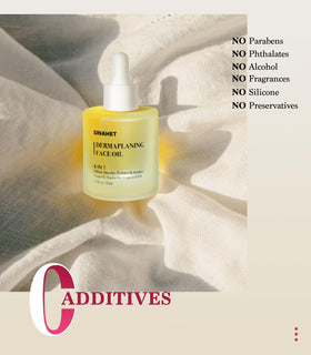 SINAHET used during dermaplaning in front of mirror for safer, gentler shave