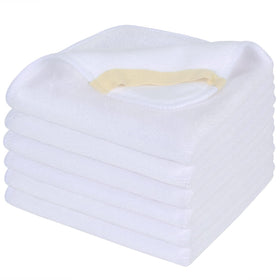 SINLAND front pack showing six white facial cloths and quick identification benefit