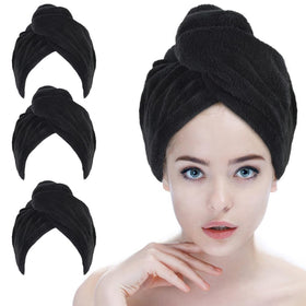 SINLAND front view turban showing secure fit and quick drying