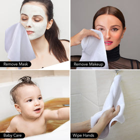 SINLAND cloth on bathroom vanity in lifestyle setting for daily skincare convenience