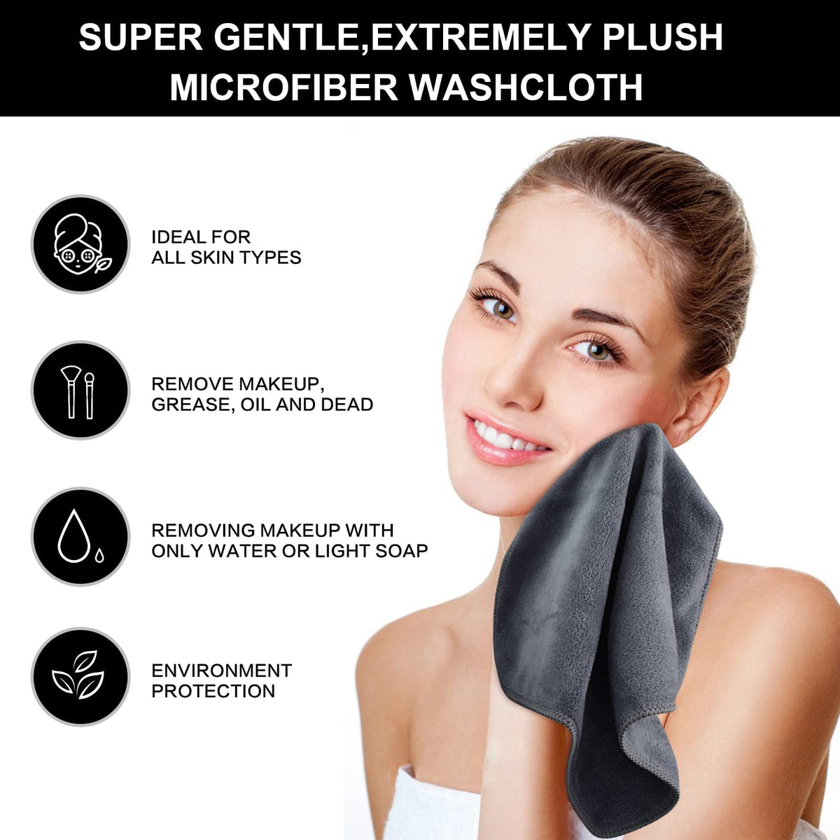 SINLAND cloth packed inside toiletry bag, travel-friendly and reusable
