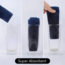 SINLAND removing makeup with cloth demonstrating effective cleansing