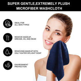 SINLAND close-up of microfiber texture highlighting gentle exfoliation