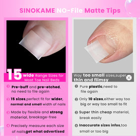SINOKAME close-up of matte textured tip surface improving glue adhesion