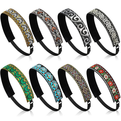 Sintege front packaging showing all eight headbands and colors benefit: easy selection