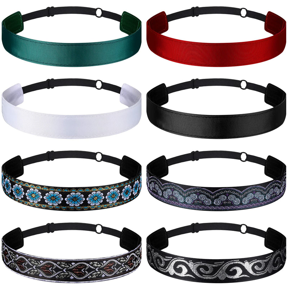 Sintege front packaging showing full 8-piece headband set and color variety