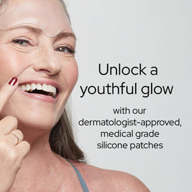 SiO close-up of silicone patch texture highlighting gentle skin support benefit