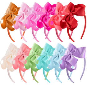 SIQUK front view of 12-color headband set showing variety and convenience