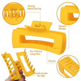 Sisiaipu jumbo claw clip securing thick hair for comfortable all-day hold