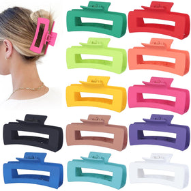 Sisiaipu front view of 12-pack showing colorful jumbo clips and packaging for easy selection