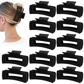 Sisiaipu front view of 12-piece black large claw pack showing secure hold