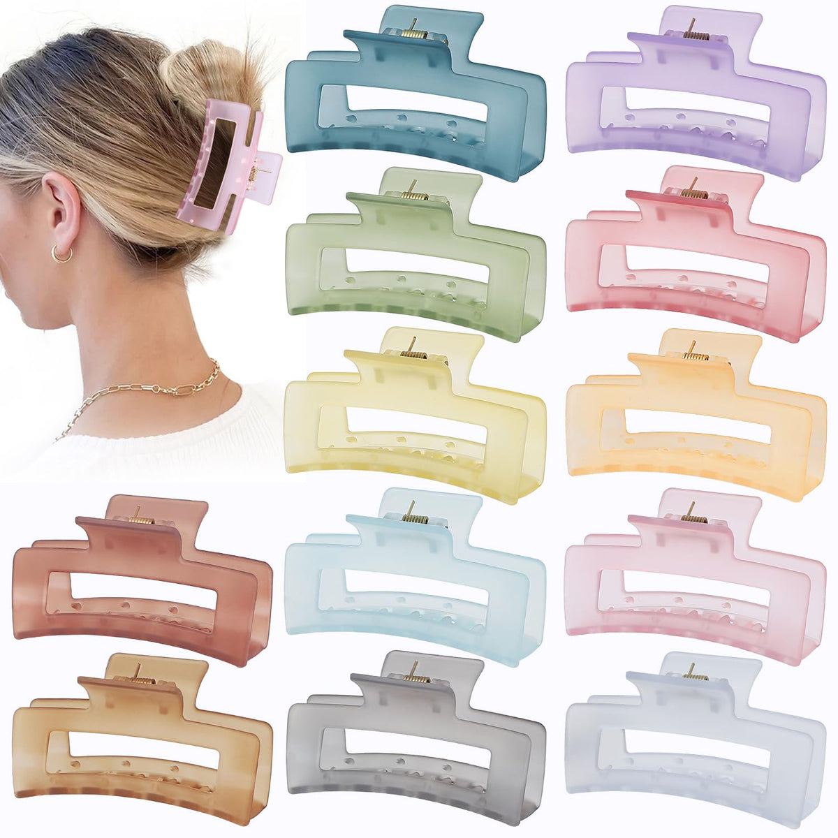 Sisiaipu front packaging showing twelve ice cream color clips and organized set benefit