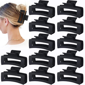 Sisiaipu front pack showing twelve matte black rectangular clips for reliable hold