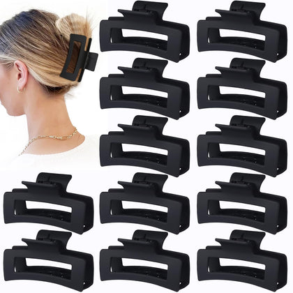 Sisiaipu front pack showing twelve matte black rectangular clips for reliable hold